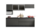 Ver imagem 1 de Jogo de Cozinha Etna com Balcão p/Cooktop 4 e 5 Bocas e Nicho p/ Microondas - Grafite Poliman