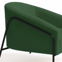 Ver imagem 6 de Poltrona Sala Industrial Alta Preto Stella Veludo Verde D03 - D’Rossi