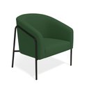 Ver imagem 2 de Poltrona Sala Industrial Alta Preto Stella Veludo Verde D03 - D’Rossi