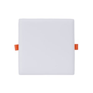 Painel De Led Blumenau Frameless Quadrado Sobrepor/Embutir 24W Bivolt 3000K Luz Amarela