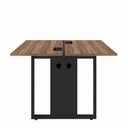 Ver imagem 3 de Mesa Plataforma Dupla de Escritório Home Office para Acoplar 120x120cm VRA1215 Cor Sevilha/Preto -