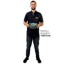 Ver imagem 2 de Quadro Decorativo Floral Luxo Hortências em Moldura Caixa Tacolado Moldura Trad 1cm Madeira Escura C