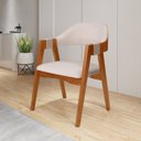 Ver imagem 3 de Kit 8 Cadeiras de Jantar Madeira Maciça Tauari Estofada e Braço com Corda Náutica Bélgica Espresso Móveis