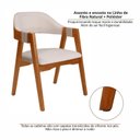 Ver mais imagens de Kit 8 Cadeiras de Jantar Madeira Maciça Tauari Estofada e Braço com Corda Náutica Bélgica Espresso Móveis