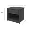 Mesa de Cabeceira - Imbuia Naturale/Off White - 3