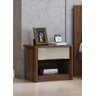 Mesa de Cabeceira - Imbuia Naturale/Off White - 1