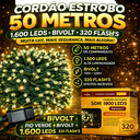 Ver imagem 4 de Cordão Strobo LED 50 Metros 1600 Leds – 320 Efeitos Flash – Branco Neutro 4000k Branco Neutro