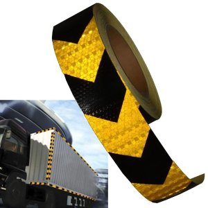 Faixa Refletiva Segurança 25 Metros Seta Sinalizaçao Amarelo Fluorescente Via Publica Caminhao Estra