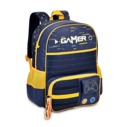 Mochila Escolar com Estojo Vídeo Game Kit Gamer Masculino - 2