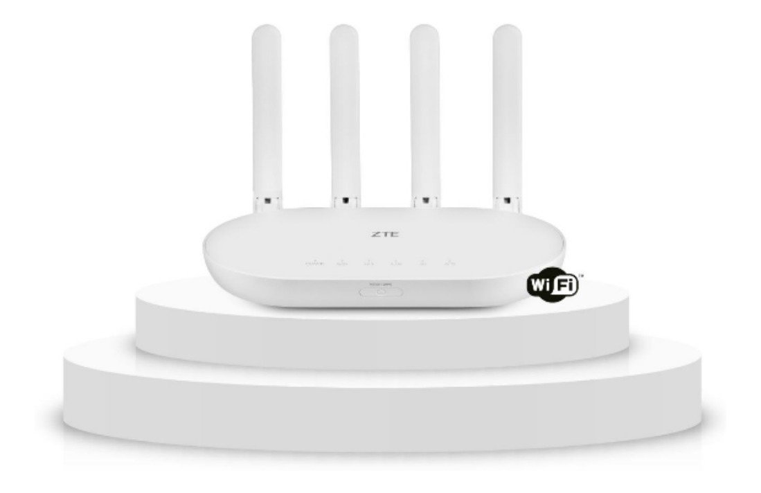 Roteador Interno Zte 500mbps 4 Antenas 3 Portas Lan Gigabit ...