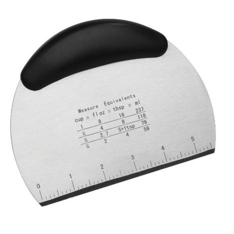 Espátula e Raspador Meia Lua Aço Inox Profissional