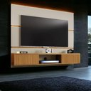 Ver imagem 1 de Painel para Tvs 65 Âmbar Off White e Cinamomo Ripado Bechara
