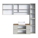 Ver imagem 4 de Conjunto para Banheiro 176cm com 4 Peças Gabinete Suspenso com Cuba Berlin