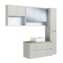 Ver imagem 2 de Conjunto para Banheiro Modulado 176cm com 4 Peças Gabinete Suspenso com Cuba Berlin