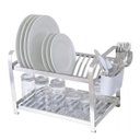 Ver imagem 1 de Escorredor De Louças 16 Pratos Com Porta Talheres Preto Viel