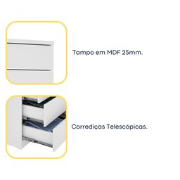 Cômoda 5 Gavetas Premium Tcil Móveis - 4