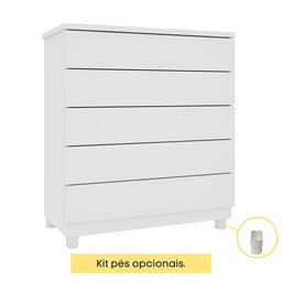 Cômoda 5 Gavetas Premium Tcil Móveis - 5
