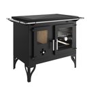 Ver imagem 2 de Fogão a Lenha Dupla Combustão N1 Chapa Ferro Fundido 1 Bandeja Porta de Vidro Sala Multiuso