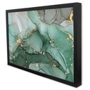 Ver imagem 3 de Quadro Decorativo Abstrato Mármore Verde Safira em Moldura Caixa Tacolado Moldura Trad 1cm Preta com