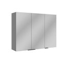 Ver imagem 1 de Armário Aéreo Cozinha 120 Cm Lumina 3 Portas Cinza - Telasul