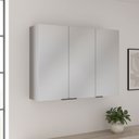 Ver imagem 2 de Armário Aéreo Cozinha 120 Cm Lumina 3 Portas Cinza - Telasul