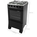 Ver imagem 2 de Fogão Mueller 4 Bocas Moderatto Manual Mesa de Aço Inox Forno 48 Litros