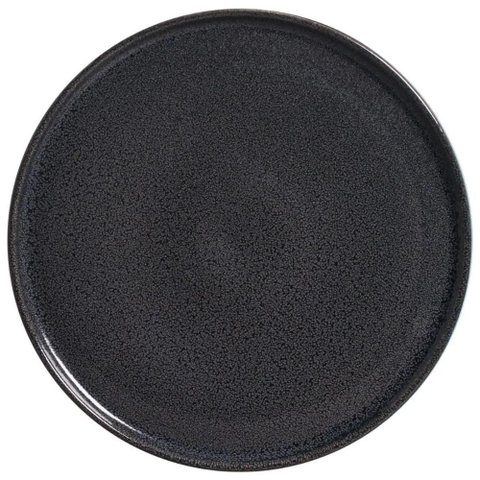 Jogo de Pratos 12 Peças Rasos Basic Dove 25cm Porto Brasil Stoneware Azul Escuro Cozinha Mesa Posta