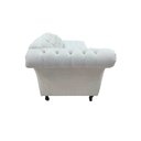 Ver imagem 6 de Recamier Decorativo Divã Styllus Lado Direito Linho Bege