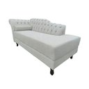 Ver imagem 3 de Recamier Decorativo Divã Styllus Lado Direito Linho Bege