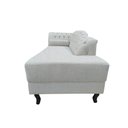 Ver imagem 5 de Recamier Decorativo Divã Styllus Lado Direito Linho Bege