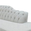 Ver imagem 2 de Recamier Decorativo Divã Styllus Lado Direito Linho Bege