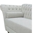 Ver imagem 4 de Recamier Decorativo Divã Styllus Lado Direito Linho Bege