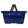 Kit com 10 Cestas de Compras Mercado Loja Azul - 6