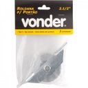 Ver imagem 2 de Roldana para portão 2.1/2" tipo V aço zincado caixa aberta com parafuso Vonder