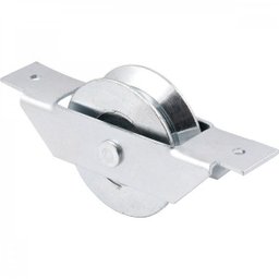 Roldana para portão 2.1/2" tipo V aço zincado caixa aberta com rebite Vonder - 1