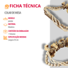 Colar de Mesa Decorativo Jatobá 55 Cm Moderna Mobília - 5