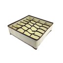 Ver imagem 3 de Kit 3 Organizador de Gavetas Roupas Intimas Meias Colmeia Com 24 Divisórias em TNT