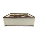 Ver imagem 6 de Kit 3 Organizador de Gavetas Roupas Intimas Meias Colmeia Com 24 Divisórias em TNT