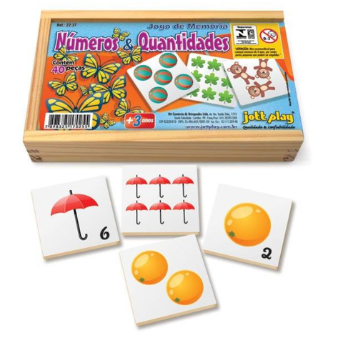 Jogo de Memória Números e Quantidades