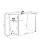 Ver imagem 3 de Mesa Gamer 2 Prateleiras Branco 3875 - Qmovi