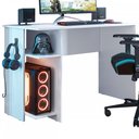 Ver imagem 2 de Mesa Gamer 2 Prateleiras Branco 3875 - Qmovi