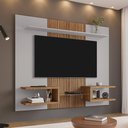 Ver imagem 2 de Painel Atlas Off-white com Cinamomo com Ripado - Bechara