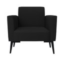 Ver imagem 2 de Kit 2 Poltronas Pés Villach Marisa Linho D03 - D\'rossi Cor A79 Preto