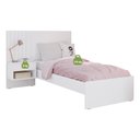 Ver imagem 5 de Cama Solteiro Zara Branco Madeirado - Robel Móveis