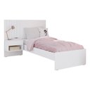 Ver imagem 6 de Cama Solteiro Zara Branco Madeirado - Robel Móveis