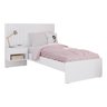 Cama Solteiro Zara Branco Madeirado - Robel Móveis - 6
