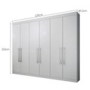 Ver imagem 4 de Guarda-Roupa Casal 6 Portas Monza Sallêto Móveis