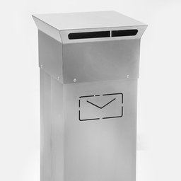 Pedestal Caixa Porta Cartas Correio de Chão Inox Escovado - 6