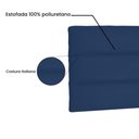 Ver imagem 2 de Cabeceira Painel Casal 1,40m La Italiana Suede Azul Marinho