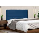 Ver imagem 3 de Cabeceira Painel Casal 1,40m La Italiana Suede Azul Marinho